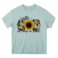 Arona with god all things are possible sunflower Heavy Core Tee - Jasminsmagicworld
