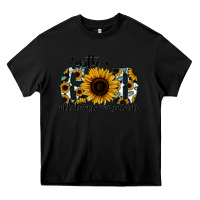 Black with god all things are possible sunflower Heavy Core Tee - Jasminsmagicworld
