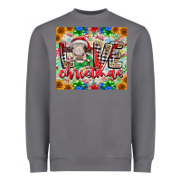 Storm Love Christmas cow Heavyweight Sweatshirt - CowhideDigitalArt