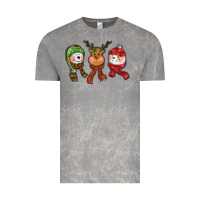 Cloud Rock christmas reindeer polar bear snowman Vintage Tee - CowGirlArtShop