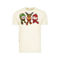 Vintage Arctic christmas reindeer polar bear snowman Vintage Tee - CowGirlArtShop