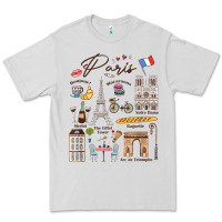 Dove Grey paris bonjour eiffel tower paris lover paris traveling vacay Premium Tee - trangStudio