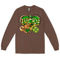 Chestnut Lucky heart St. Patrick's Day Long Sleeve Tee - CowGirlArtShop
