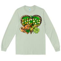 Matcha Lucky heart St. Patrick's Day Long Sleeve Tee - CowGirlArtShop