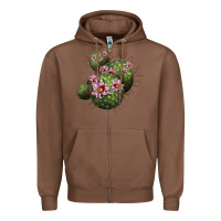 Chestnut arizona fishhook cacti Zipper Hoodie - LillyAllenDesigns