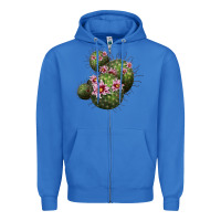 True Royal arizona fishhook cacti Zipper Hoodie - LillyAllenDesigns