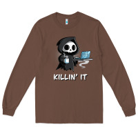 Chestnut killin' it shirt funny grim reaper halloween sarcasm Long Sleeve Tee - trangStudio