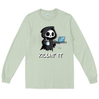 Matcha killin' it shirt funny grim reaper halloween sarcasm Long Sleeve Tee - trangStudio