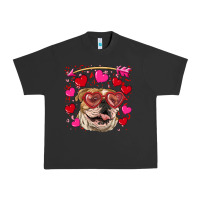 Pigment Black valentine's day  brown english bulldog Urban Heavy Tee - RanaPortraitStore