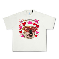 Pistachio valentine's day  brown english bulldog Urban Heavy Tee - RanaPortraitStore