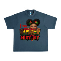 Midnight Navy i am black history black girl peekaboo juneteenth Urban Heavy Tee - CowGirlArtShop