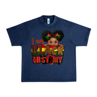 Navy i am black history black girl peekaboo juneteenth Urban Heavy Tee - CowGirlArtShop