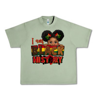 Oil Green i am black history black girl peekaboo juneteenth Urban Heavy Tee - CowGirlArtShop