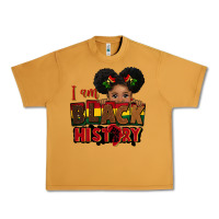 I Am Black History Black Girl Peekaboo Juneteenth Urban Heavy Tee | Teevron