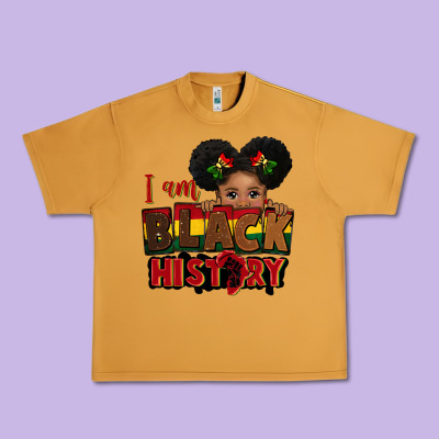 I Am Black History Black Girl Peekaboo Juneteenth Urban Heavy Tee Designed By Cowgirlartshop