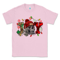 Bubblegum Pink Christmas Joy skeleton Classic Tee - NancyCooperArtShop