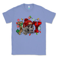 Colony Blue Christmas Joy skeleton Classic Tee - NancyCooperArtShop