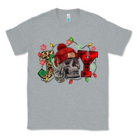 Heather Grey Christmas Joy skeleton Classic Tee - NancyCooperArtShop