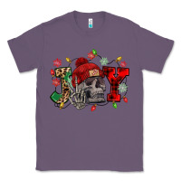 Lavender Christmas Joy skeleton Classic Tee - NancyCooperArtShop
