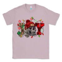 Lilac Christmas Joy skeleton Classic Tee - NancyCooperArtShop