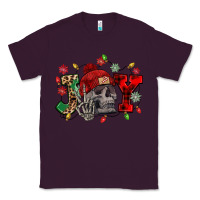 Plum Christmas Joy skeleton Classic Tee - NancyCooperArtShop