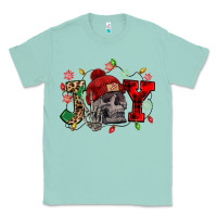 Seafoam Christmas Joy skeleton Classic Tee - NancyCooperArtShop