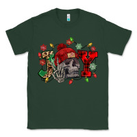 Sports Green Christmas Joy skeleton Classic Tee - NancyCooperArtShop