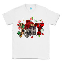 White Christmas Joy skeleton Classic Tee - NancyCooperArtShop