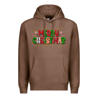 Chestnut festive merry christmas greeting Premium Hoodie - CowhideDigitalArt