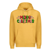 Mustard festive merry christmas greeting Premium Hoodie - CowhideDigitalArt