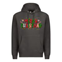 Smoke festive merry christmas greeting Premium Hoodie - CowhideDigitalArt