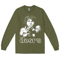 Army Green Jim Morrison Long Sleeve Tee - trangStudio
