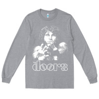 Heather Grey Jim Morrison Long Sleeve Tee - trangStudio