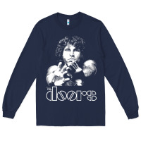 Navy Jim Morrison Long Sleeve Tee - trangStudio