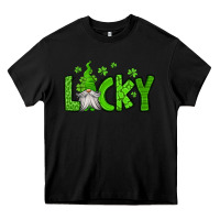 Black lucky gnome st patricks day Heavy Core Tee - Jasminsmagicworld