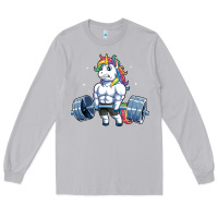 Moon Dust Unicorn Weightlifting T Fitness Gym Deadlift Rainbow Gifts Party Men W Long Sleeve Tee - trangStudio