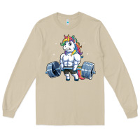 Mushroom Unicorn Weightlifting T Fitness Gym Deadlift Rainbow Gifts Party Men W Long Sleeve Tee - trangStudio