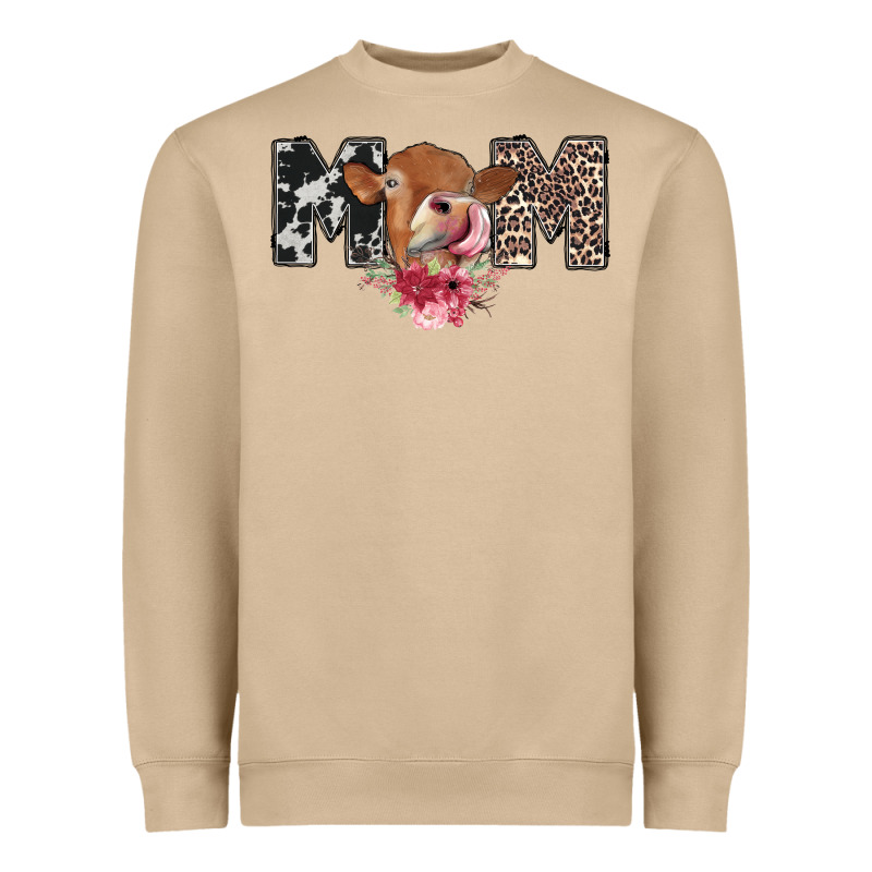 Mom Cow Heavyweight Sweatshirt by CowhideDigitalArt | Teevron