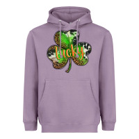 Lavender st. patricks day lucky shamrock Heavyweight Hoodie - BarkalooDesign