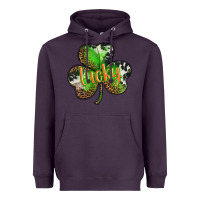 Plum st. patricks day lucky shamrock Heavyweight Hoodie - BarkalooDesign