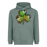 Sage st. patricks day lucky shamrock Heavyweight Hoodie - BarkalooDesign