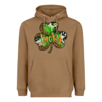 Toasted Coconut st. patricks day lucky shamrock Heavyweight Hoodie - BarkalooDesign