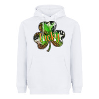 White st. patricks day lucky shamrock Heavyweight Hoodie - BarkalooDesign