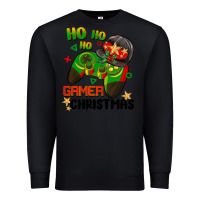 Black ho ho ho gamer Christmas Premium Sweatshirt - BarkalooDesign