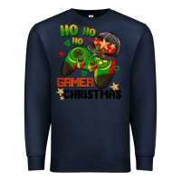 Navy ho ho ho gamer Christmas Premium Sweatshirt - BarkalooDesign