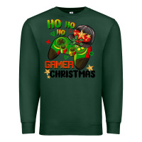 Sports Green ho ho ho gamer Christmas Premium Sweatshirt - BarkalooDesign