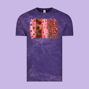 Valentine's Day Brushstrokes Vintage Tee Designed By Ranaportraitstore