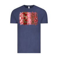 Vintage Denim valentine's day brushstrokes Vintage Tee - RanaPortraitStore