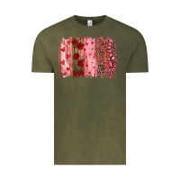 Vintage Olive valentine's day brushstrokes Vintage Tee - RanaPortraitStore