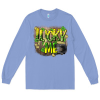 Colony Blue lucky me st. patricks day Long Sleeve Tee - HowdyJamesFarm